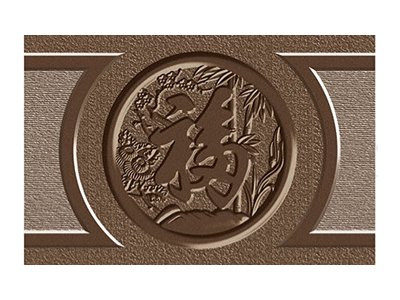 羅馬柱瓷磚新中式咖啡色